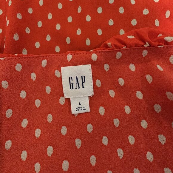 Red & white polka dot blouse - Gap - Size L - Picture 2 of 7